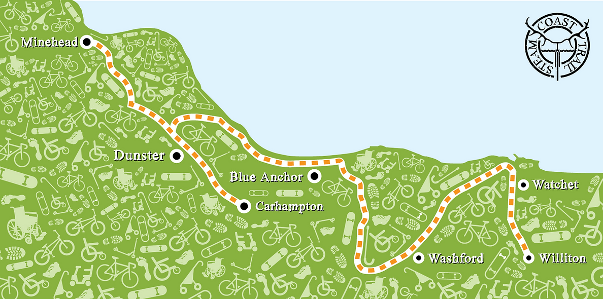 Steam Coast Trail map